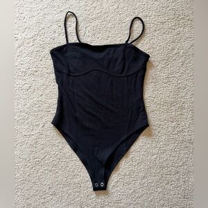 Black tank top bodysuit